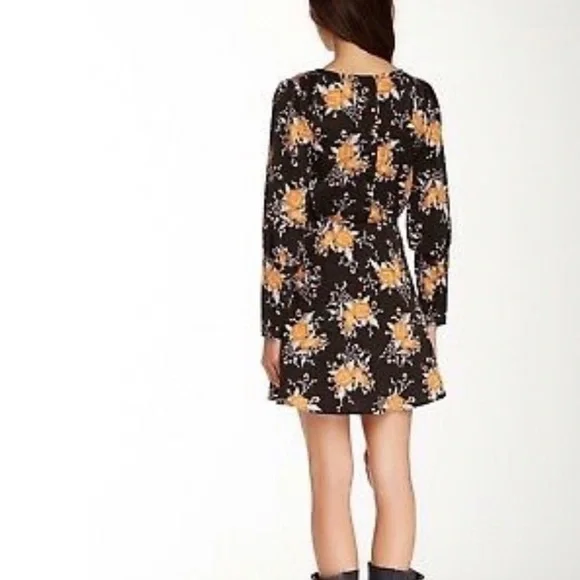 Free People Size 0 Parker Floral Long Sleeve Dress - Picture 2 of 10